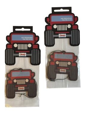Jeep x Forever 21 Red and Black Jeep-Shaped Pine Tree Scent Air Freshener
